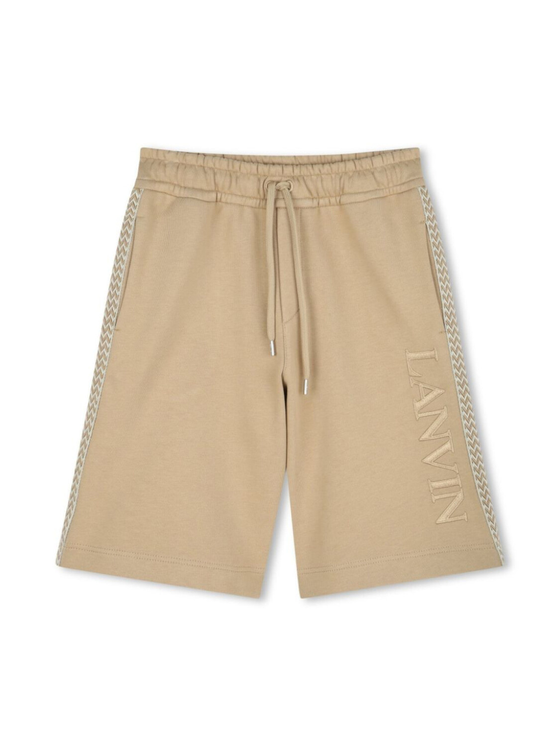 

Lanvin Enfant шорты с вышитым логотипом, нейтральный цвет
