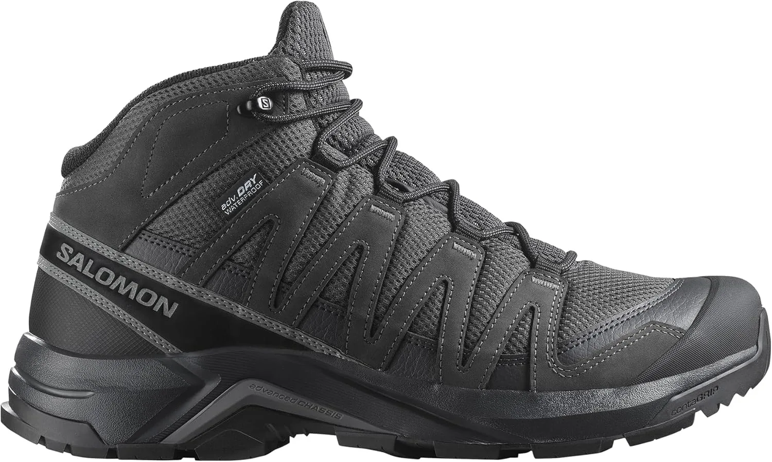 Мужские походные ботинки Salomon X-Adventure Recon Mid с Gore-Tex, водонепроницаемые и устойчивые для сложных троп и походов в любую погоду — фото 2