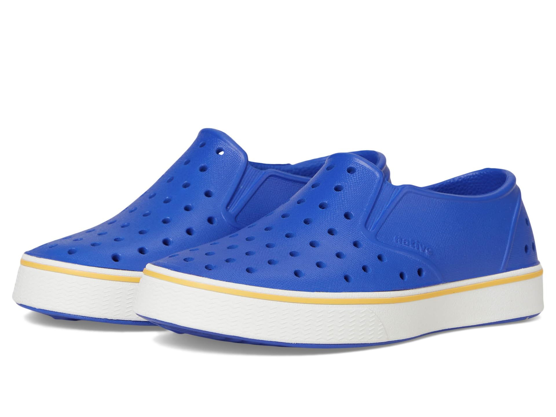 

Кроссовки Native Shoes Kids Miles Slip-On Sneakers, цвет UV Blue/Shell White