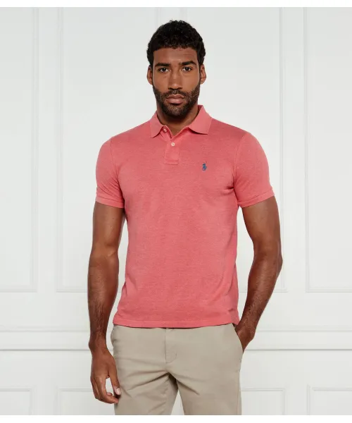 

Футболка поло Slim fit Polo Ralph Lauren, розовый