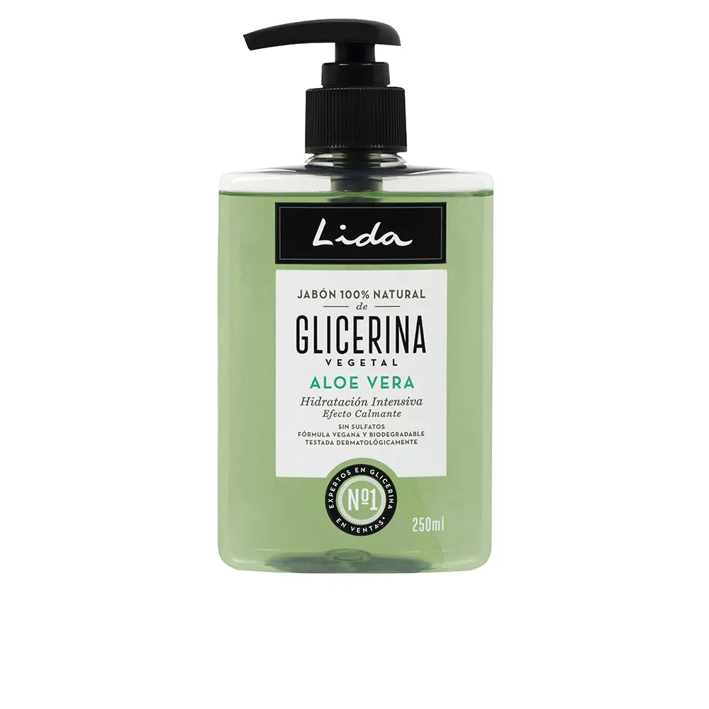 

Мыло Jabón 100% natural glicerina y aloe vera Lida, 250 мл.