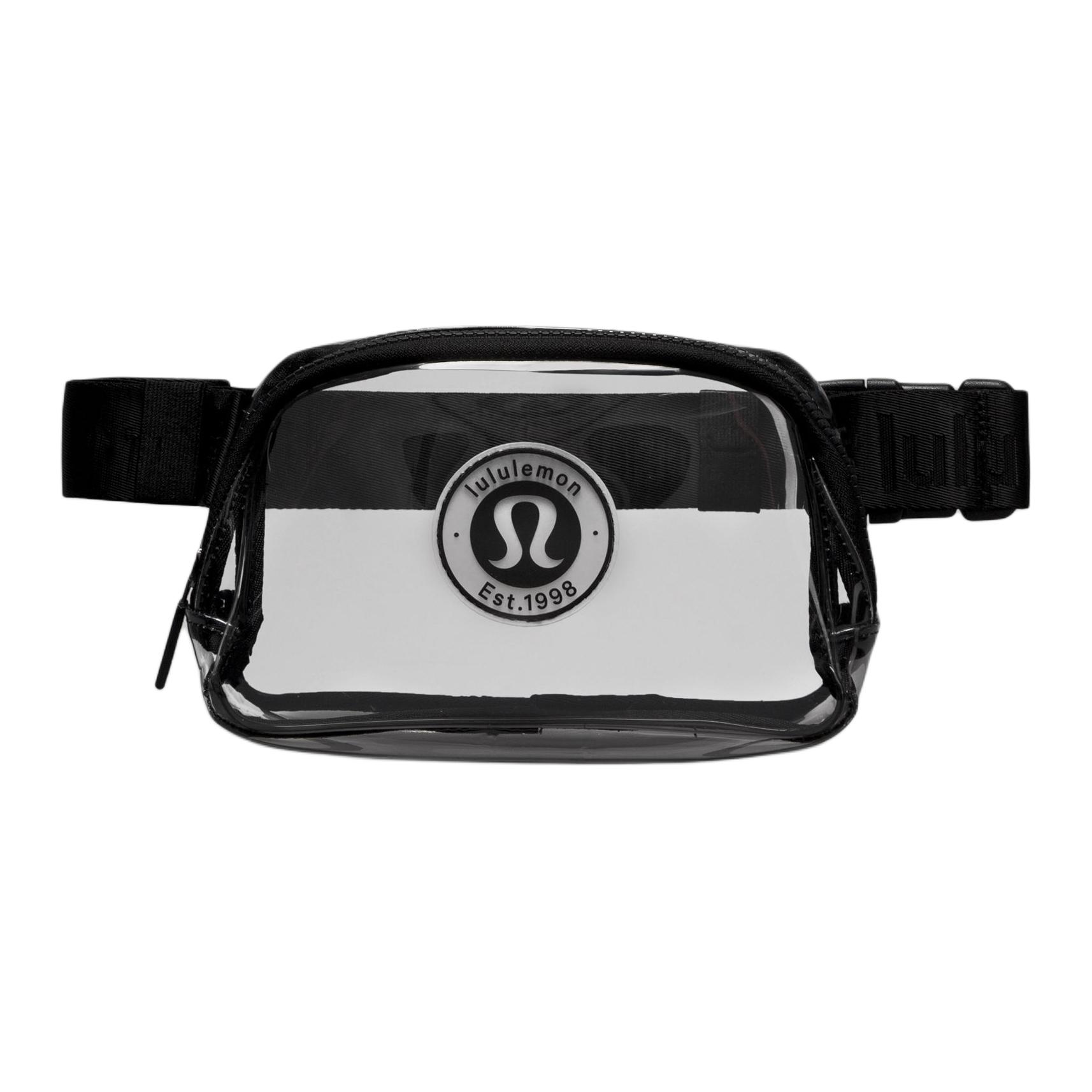 

Lululemon Водонепроницаемая тканевая наплечная поясная сумка через плечо унисекс черная, Black