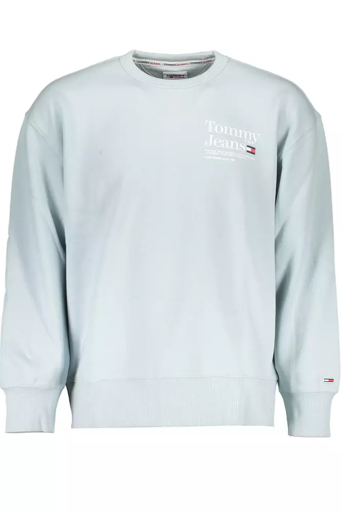 

Мужской свитер из хлопка светло-голубого цвета Tommy Hilfiger