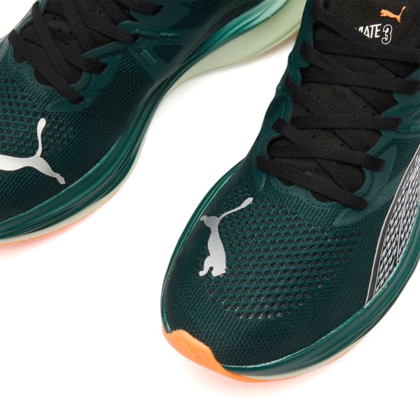 Кроссовки Deviate Nitro 3 Puma, зеленый terrain & heat fire — фото 4