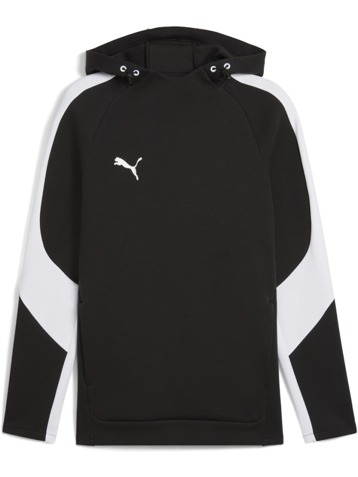 

Толстовка TeamEVOSTRIPE Hoody черного цвета Puma, Черный, Толстовка TeamEVOSTRIPE Hoody черного цвета Puma