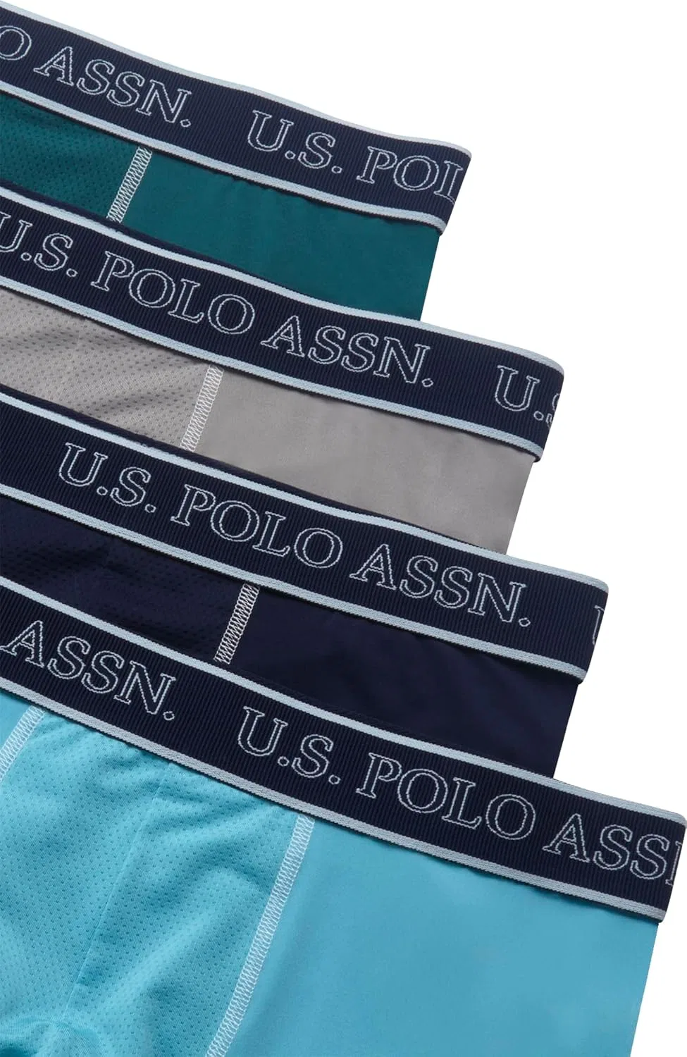 Боксеры U.S. POLO ASSN., Teal Blue/Milky Blue/Maritime Blue/Ultimate Grey — фото 3