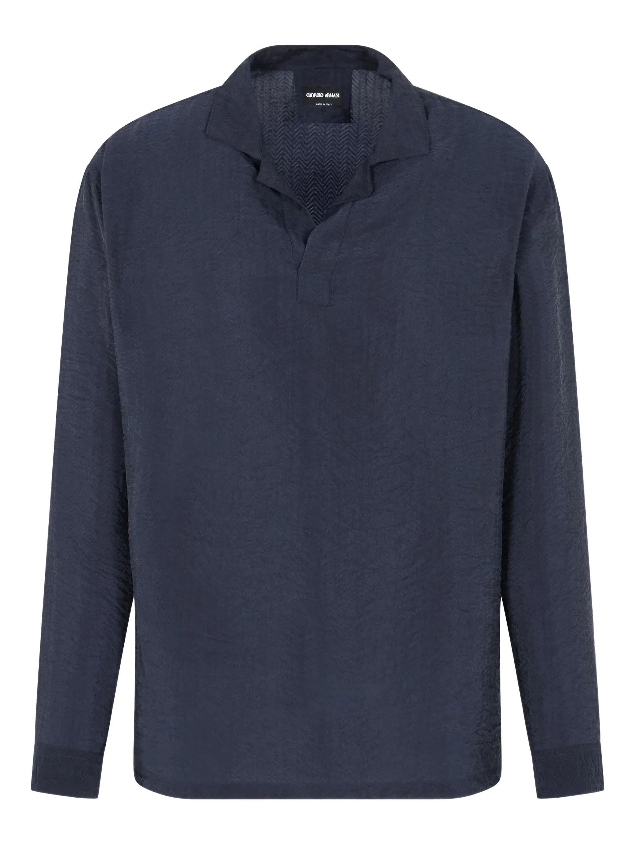 

Рубашка поло с длинными рукавами Giorgio Armani, синий