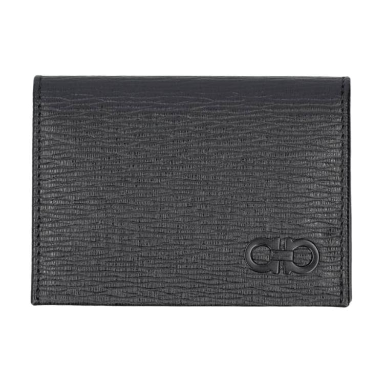 

Ferragamo Кожаный картхолдер Regular мужской черный