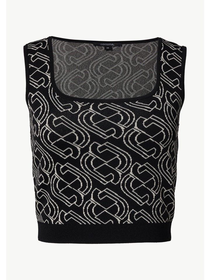 

Comma Вязаный жилет цвета 99X4_черный