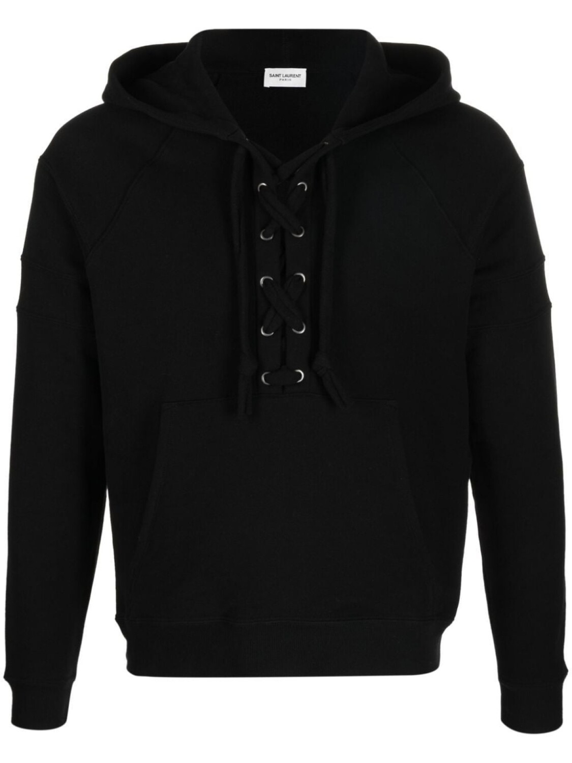 

Saint Laurent худи со шнуровкой, черный