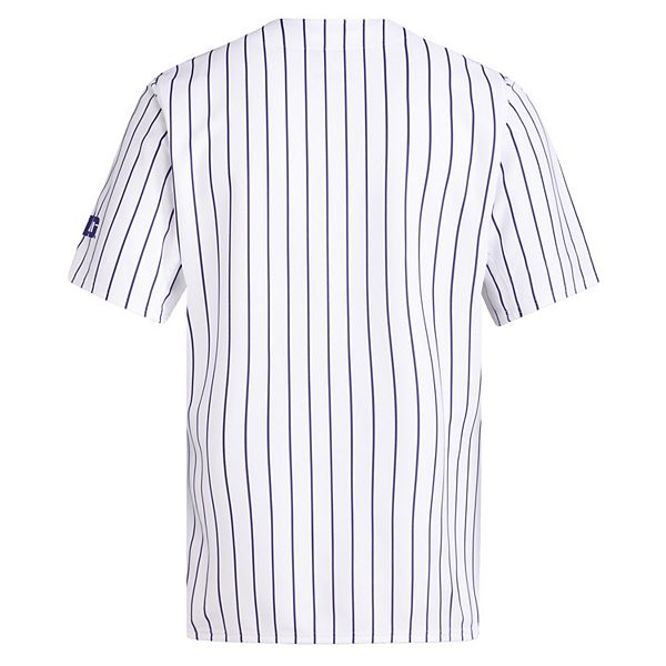 Мужская белая бейсбольная футболка washington huskies Adidas — фото 4