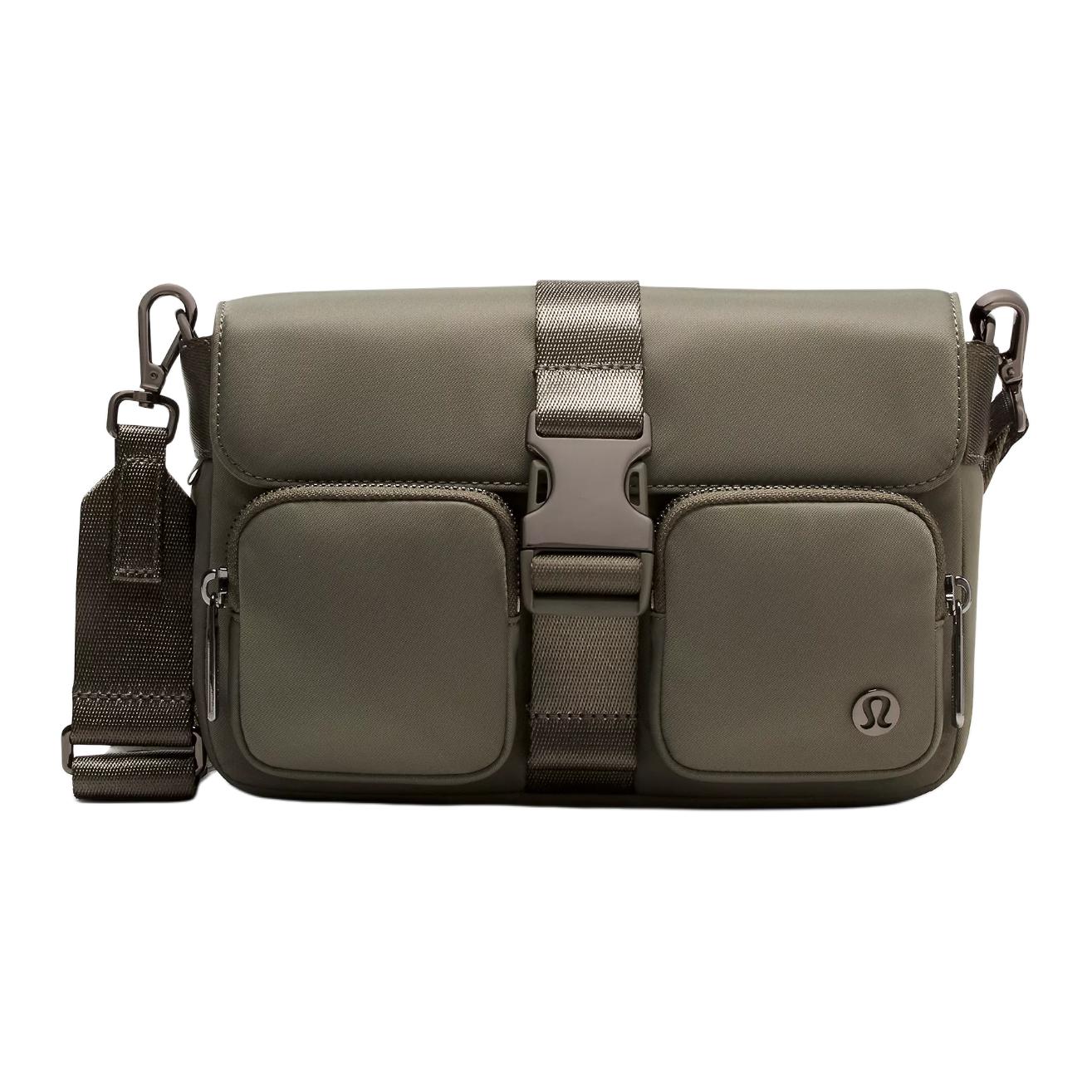 

Lululemon Нейлоновая сумка через плечо, кроссбоди Regular Women's темно-зеленая