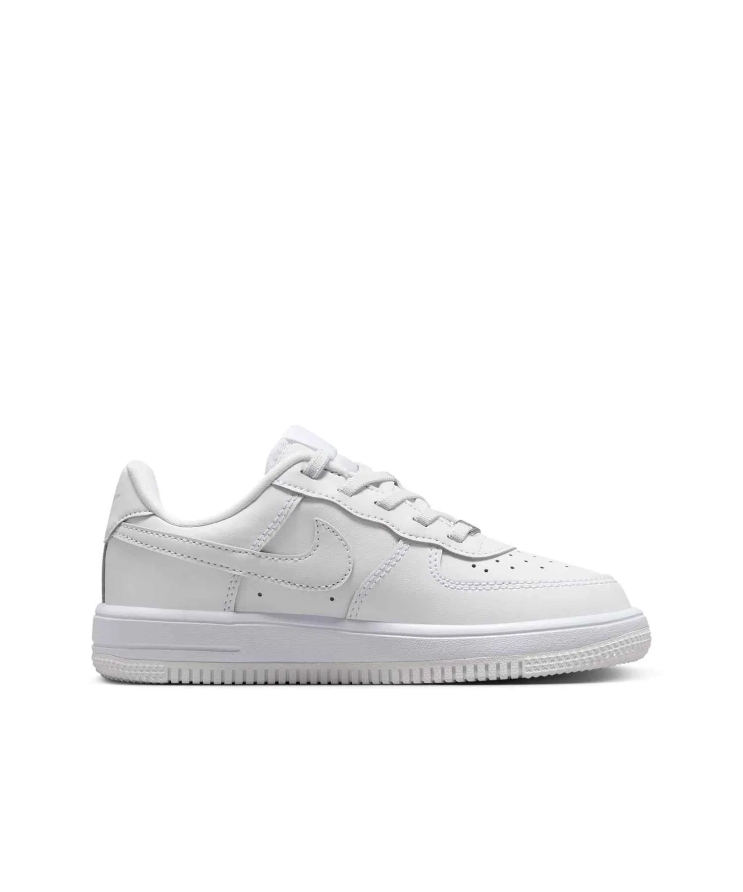 Детские кроссовки NIKE Force 1 Low EasyOn из искусственной кожи белые — фото 3