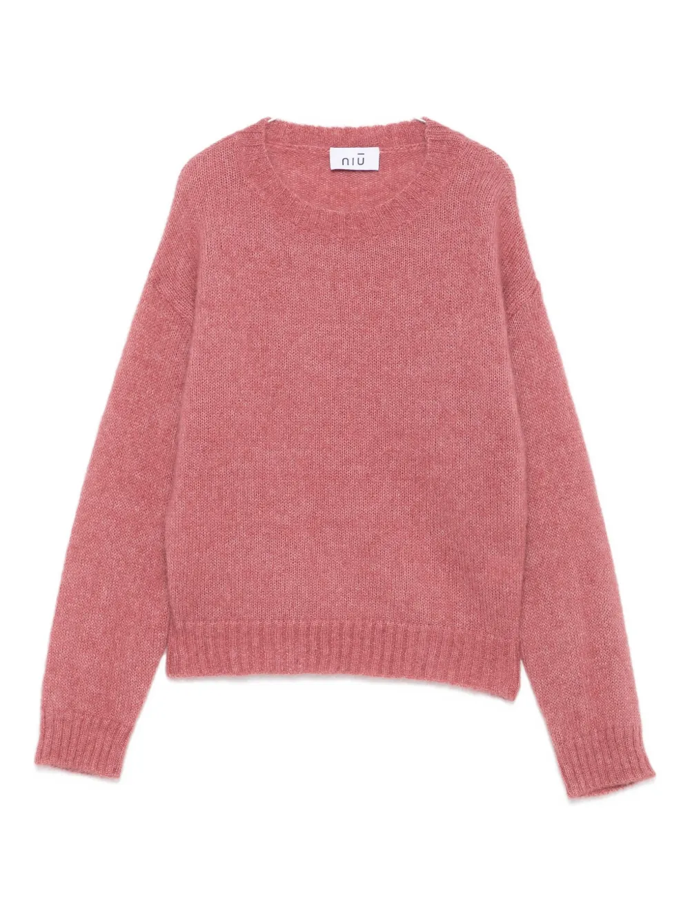 

Шерстяной свитер с круглым вырезом Niu, розовый