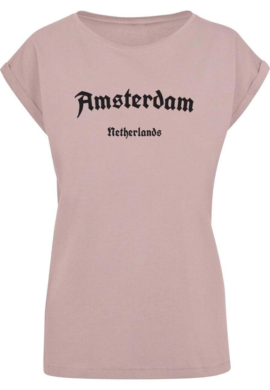 

Футболка Merchcode Shirt Amsterdam, темно-розовый