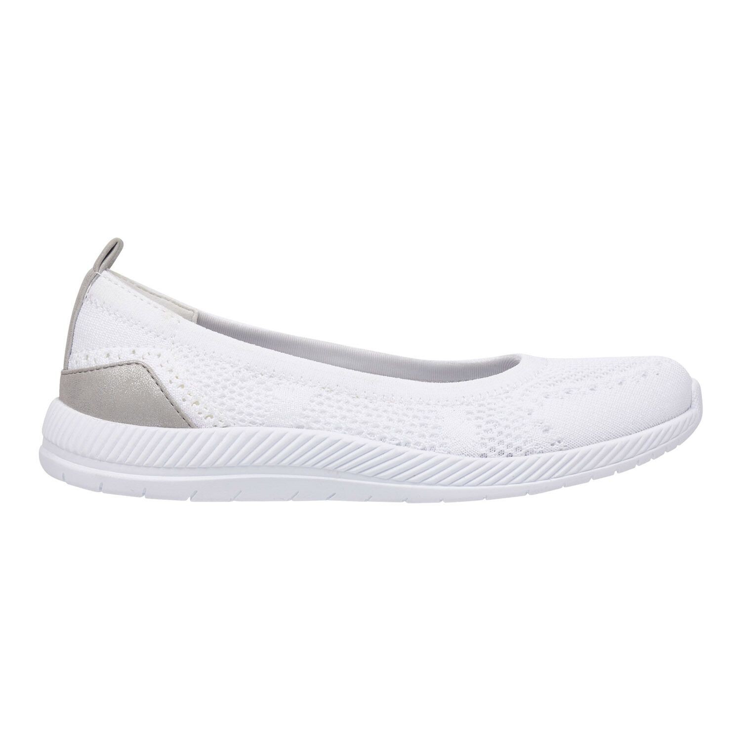 Женские скиммеры Easy Spirit Glitz на плоской подошве Easy Spirit, серебряный