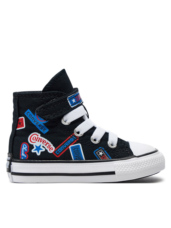 

Тканевые кроссовки Chuck Taylor All Star Easy On Stickers Converse, черный