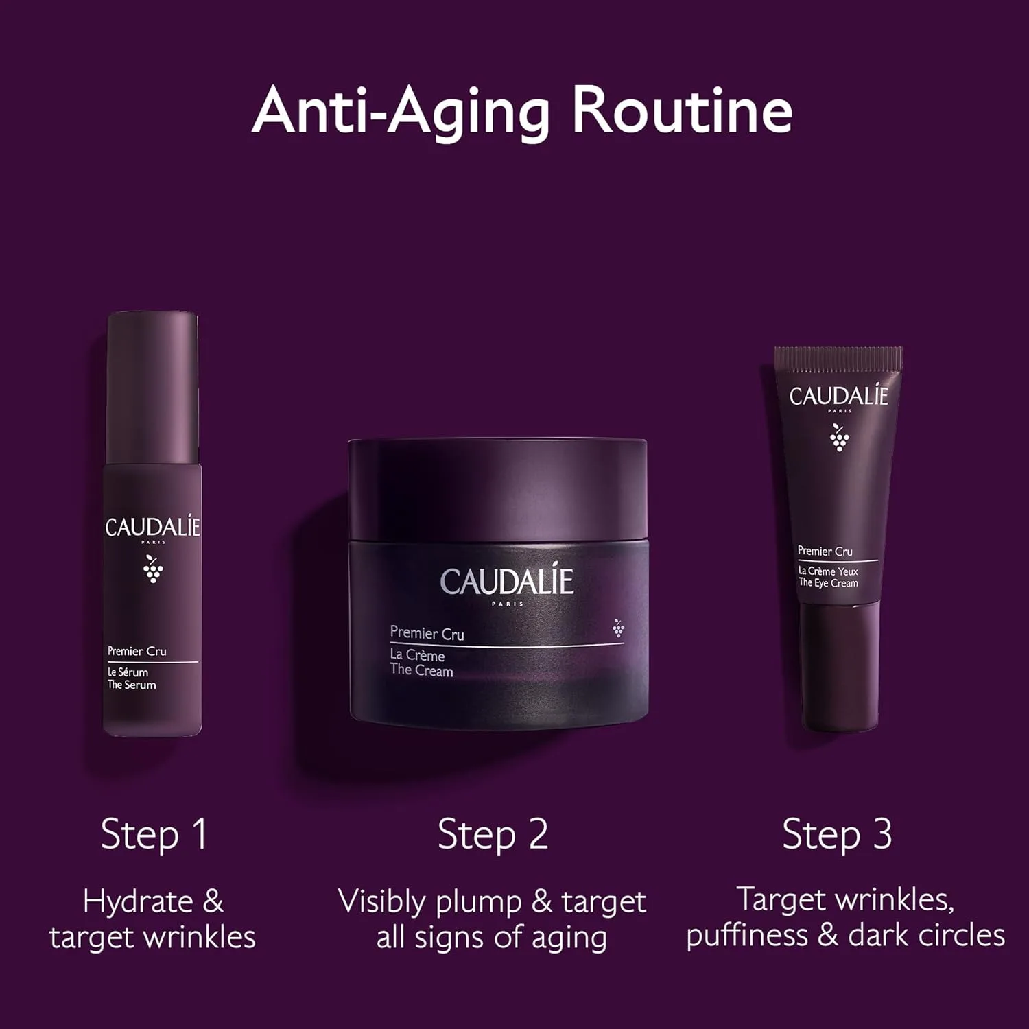 Сыворотка Caudalie — Увлажняющий против старения Premier Cru, многоразового использования, 50 мл — фото 2