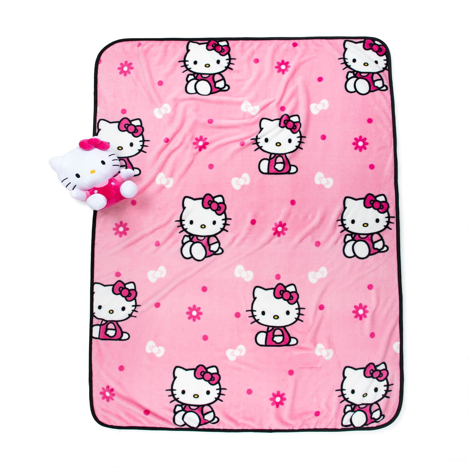 

Набор пледов и мини-подушек Sanrio Hello Kitty Girly Pink Buddy, розовый