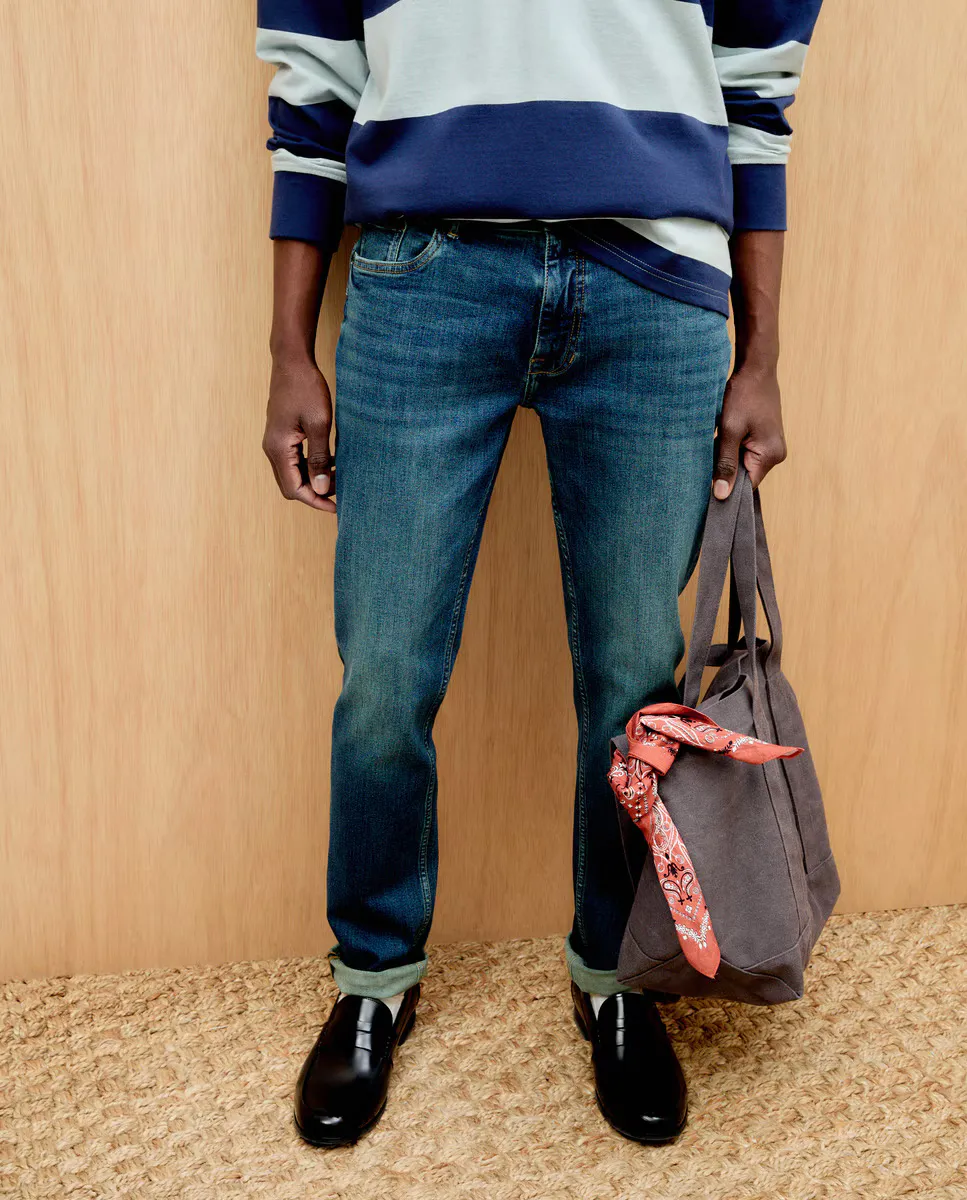 

Джинсы облегающего кроя Green Coast, синий