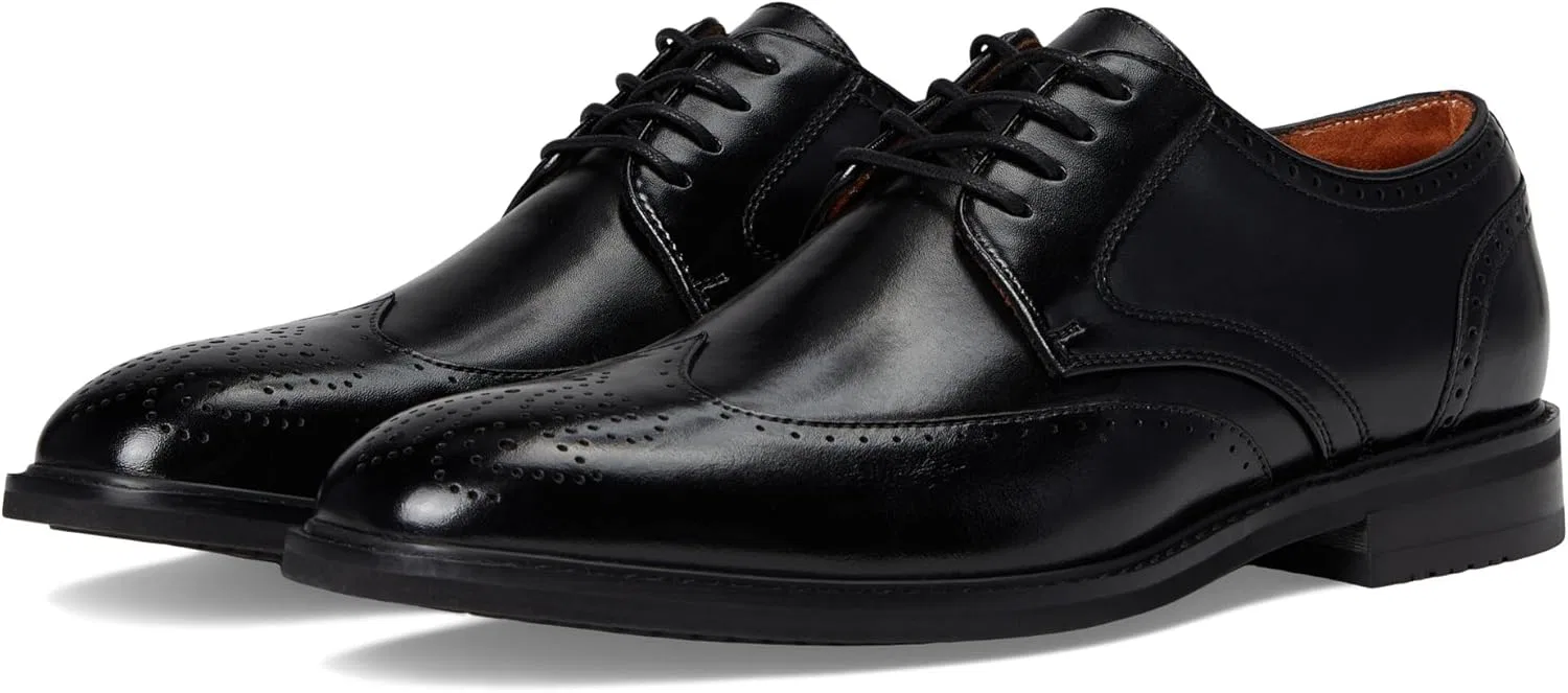 Мужские оксфорды Stacy Adams Bennett Wingtip Lace Up Oxford, Black