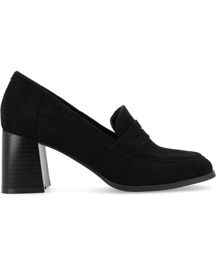 Женские туфли-лодочки Malleah Tru Comfort из пенопласта на многоуровневом каблуке Journee Collection, цвет Black — фото 2