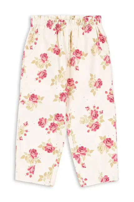 Джинсы багги с завышенной талией MAGOT FRILL PANTS Konges Sløjd, белый