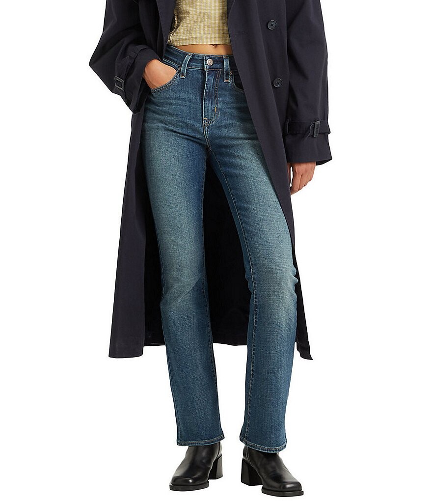 

Levi's 725 High Rise 32Джинсы Bootcut по внутреннему шву, синий