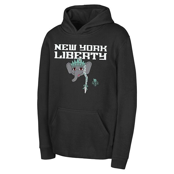 Худи Youth New York Liberty City Cheer черное Outerstuff — фото 2