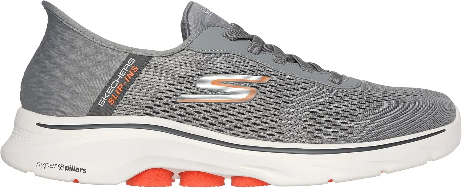 Мужские кроссовки Skechers Go Walk 7-Free Hand 2, оранжевый — фото 2