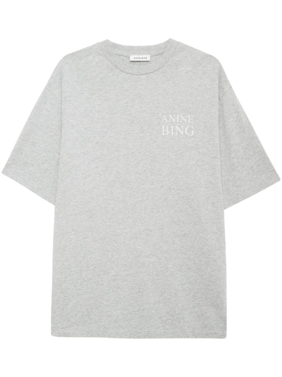 

ANINE BING футболка Myers Serif NY, серый