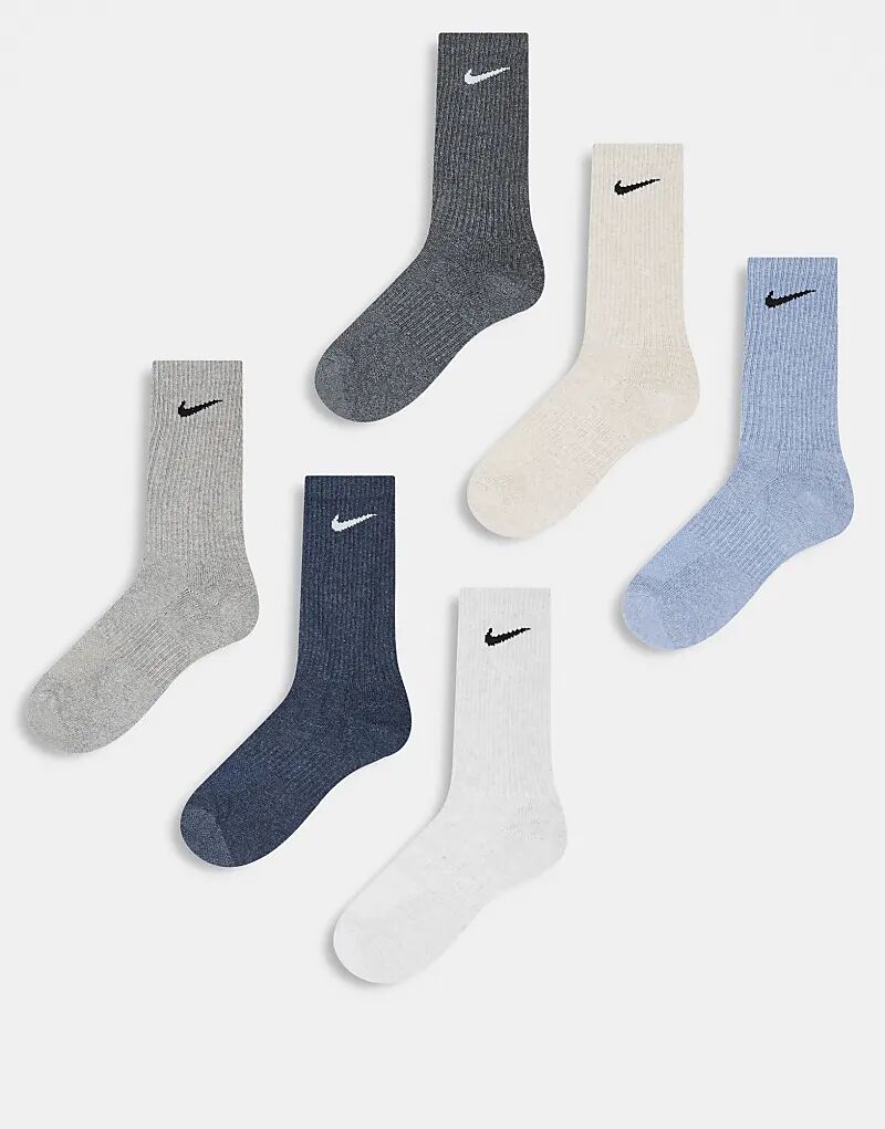 

Носки Everyday Cushioned Plus, 6 пар в упаковке, многоцветные Nike Training