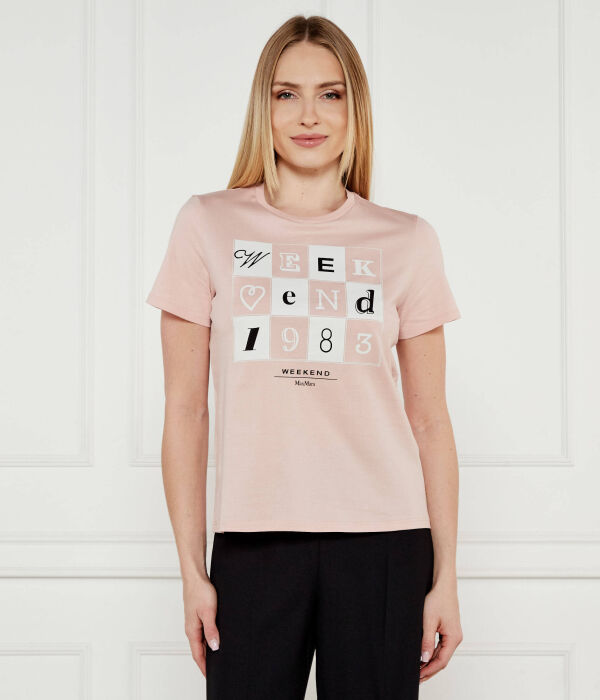 

Футболка иена Straight fit Weekend Max Mara, коричневый
