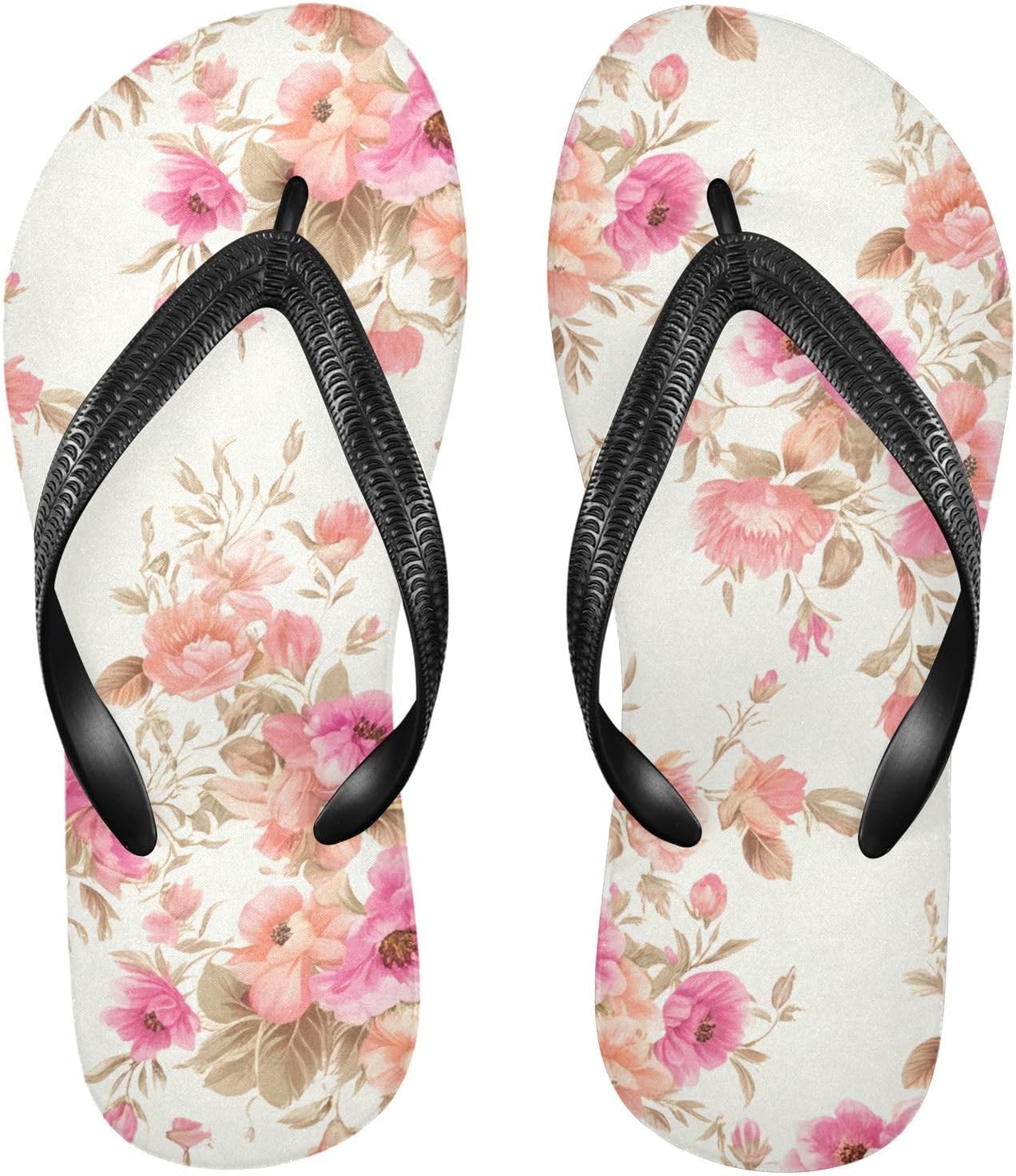 

Вьетнамки с цветком анемоны бежевого цвета для пляжа и душа, резиновые нескользящие летние шлепанцы для мужчин и женщин Sinestour