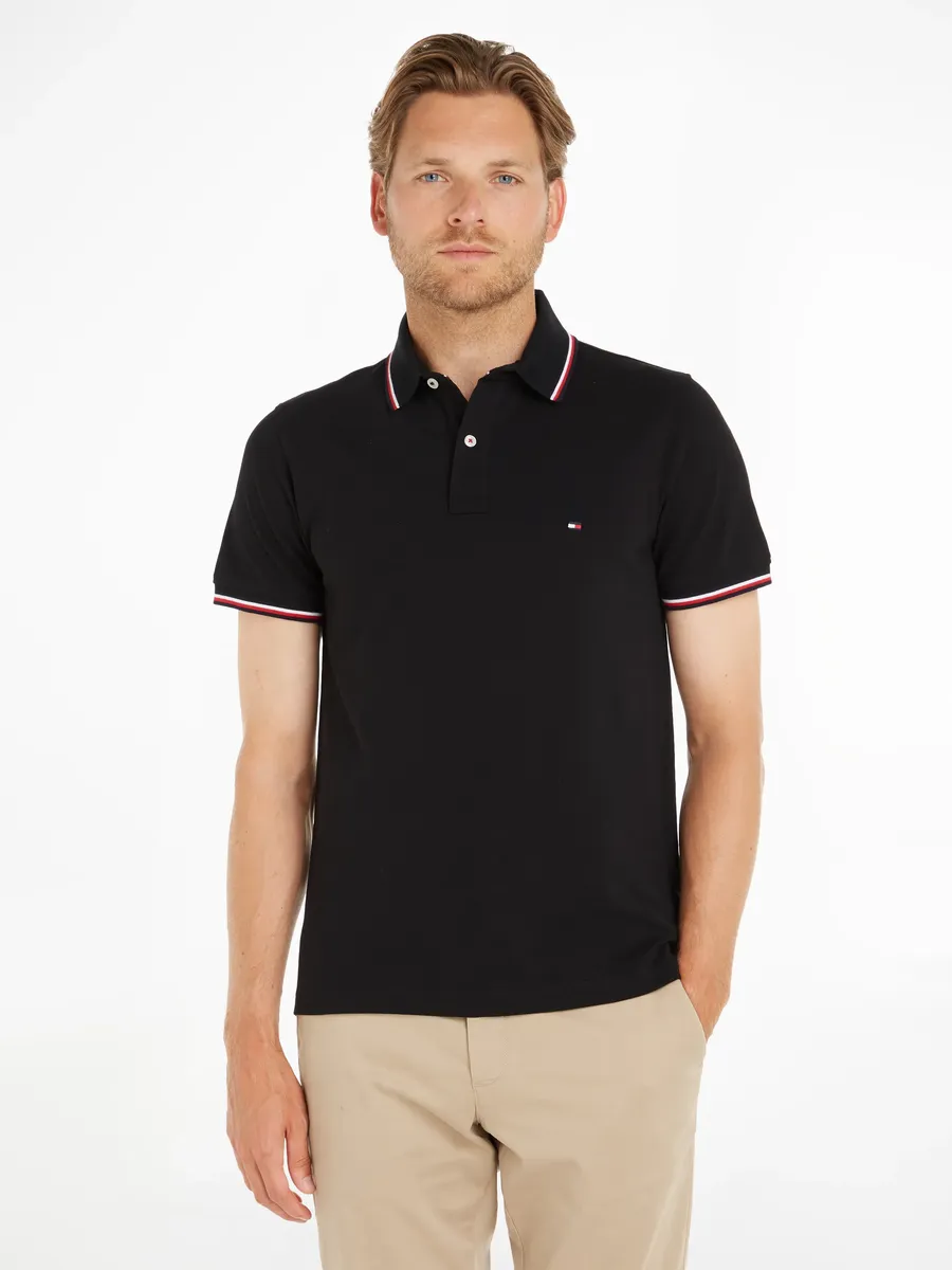 

Рубашка-поло Tommy Hilfiger "TOMMY TIPPED SLIM POLO", черный