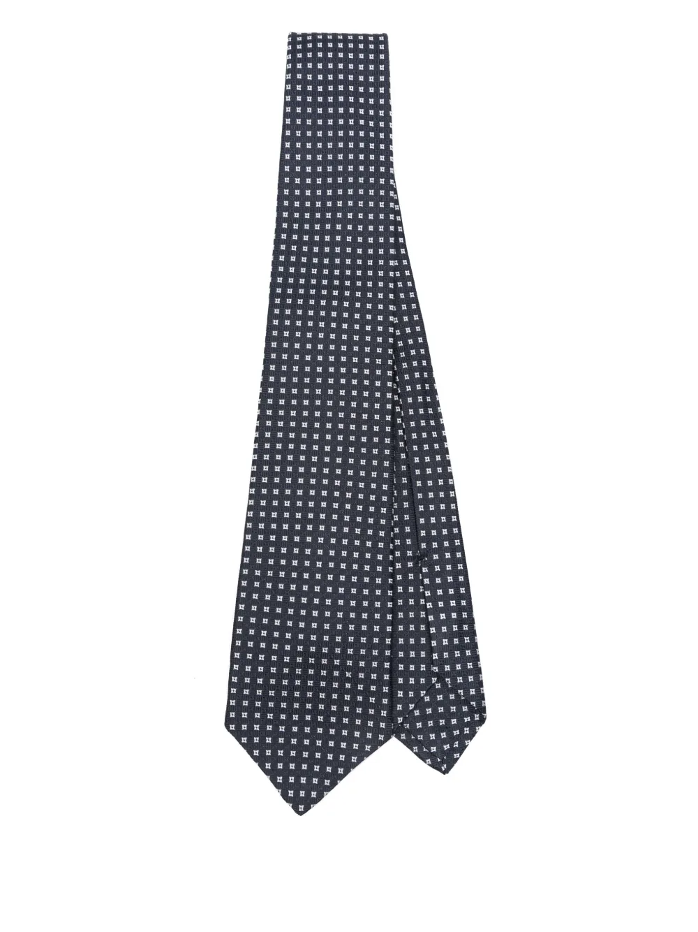 

Жаккардовый галстук с узором Kiton, синий