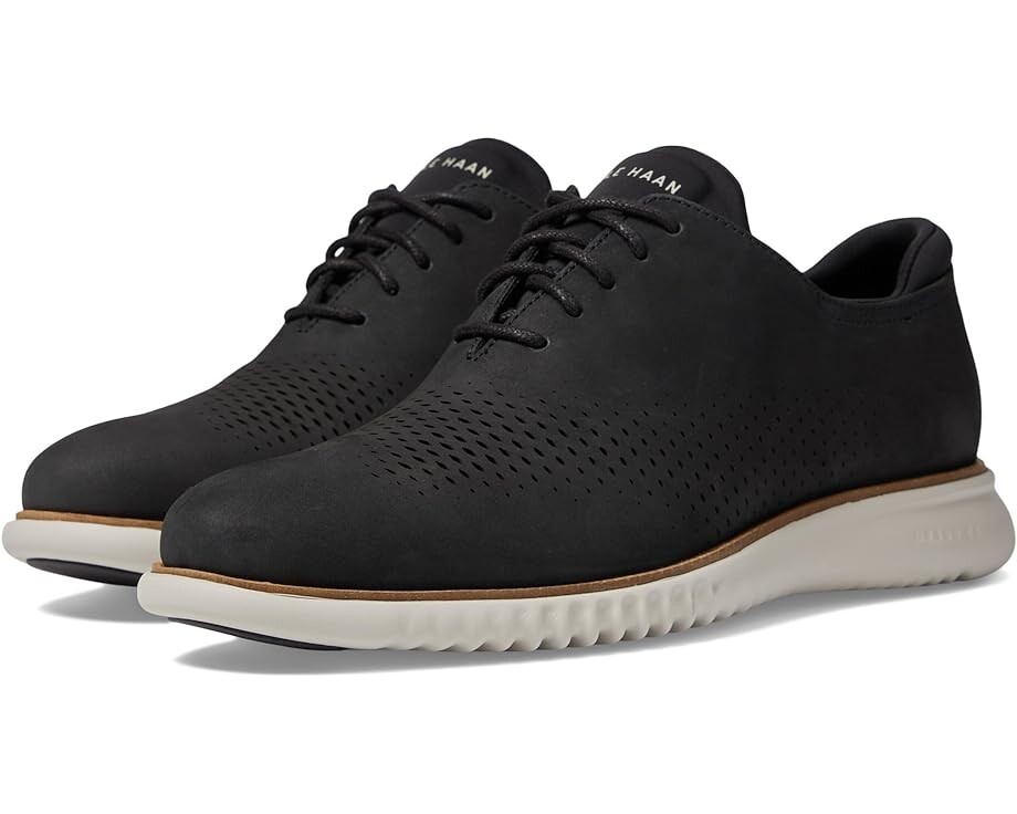 

Оксфорды Cole Haan Pinch Prep Penny Loafer, цвет Black Nubuck/Grey