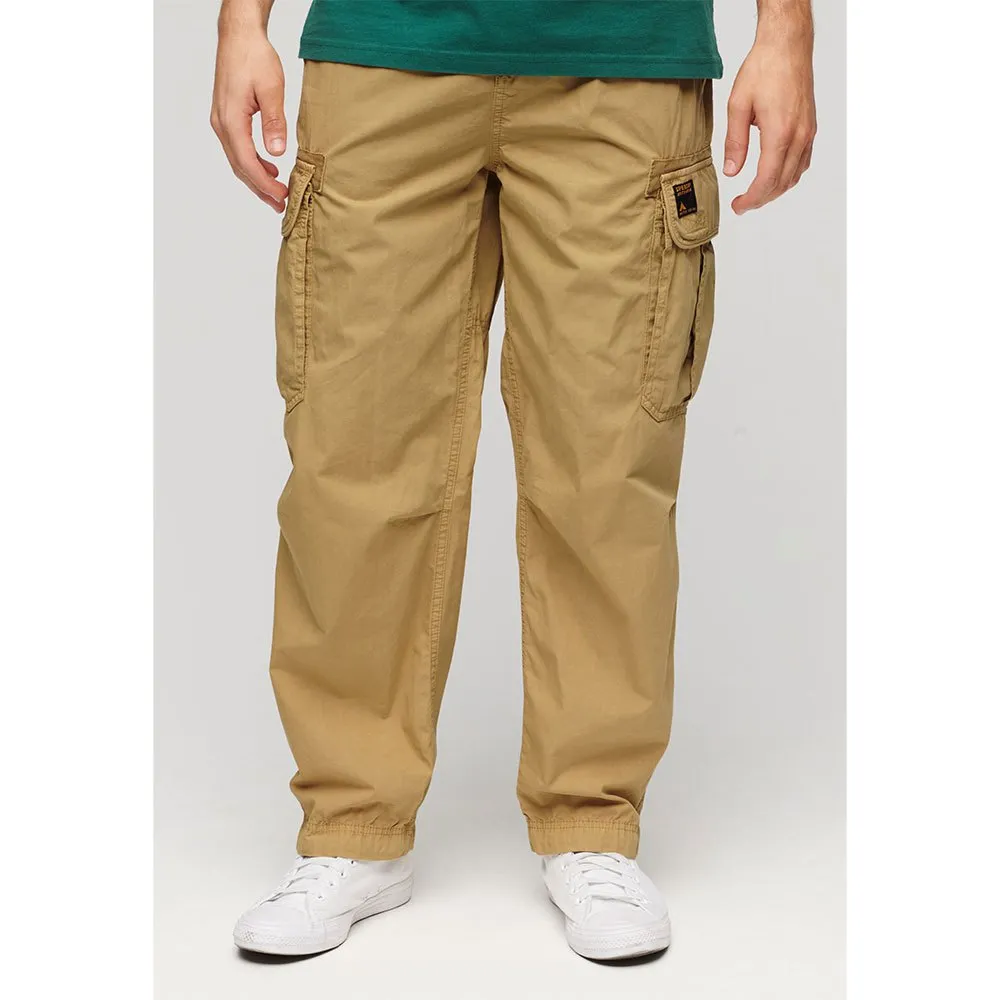 

Брюки Superdry Baggy Parachute, бежевый