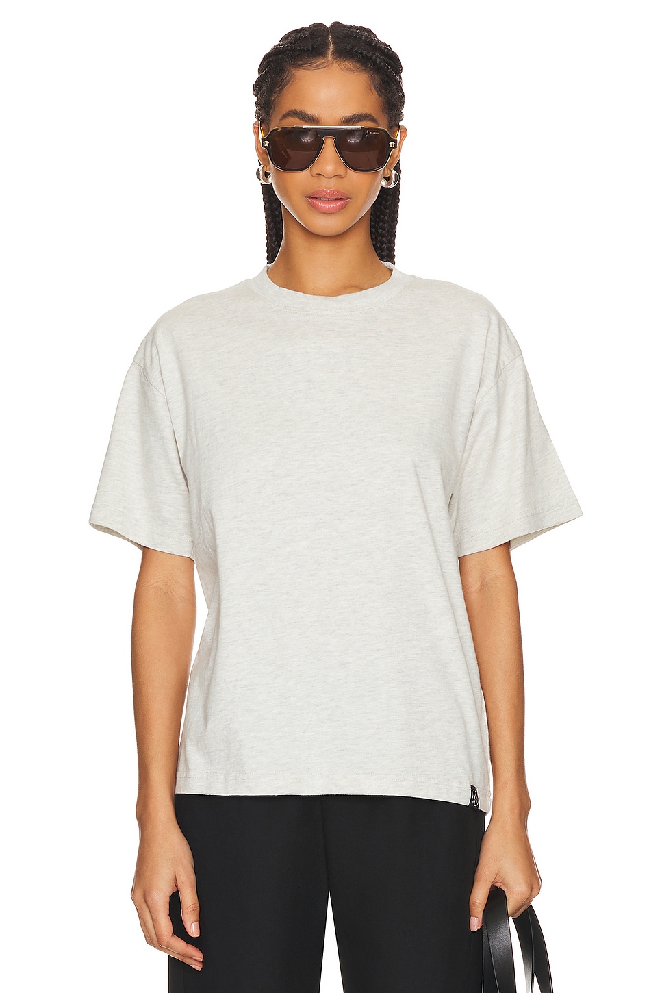 

Свободная футболка Wao, цвет oatmeal heather