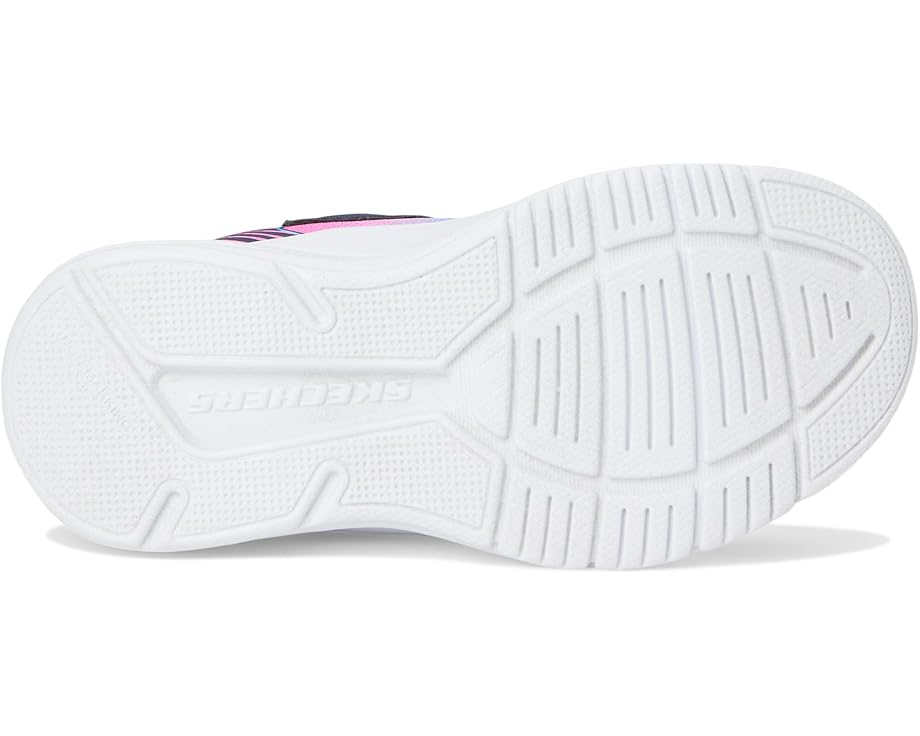 Женские кроссовки SKECHERS KIDS Microspec Advance - Oasis Point 303657L (Little Kid/Big Kid), Navy/Multi — фото 3