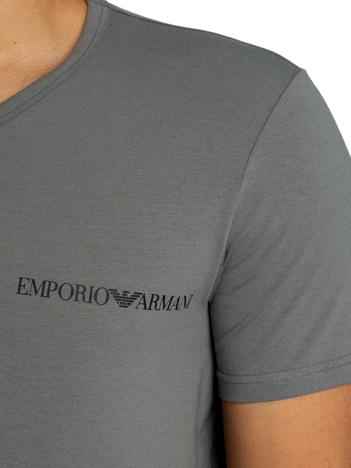 Рубашка Emporio Armani синего цвета — фото 4