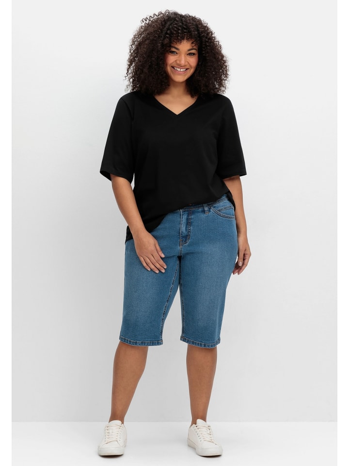 

Джинсовые шорты sheego, цвет blue denim