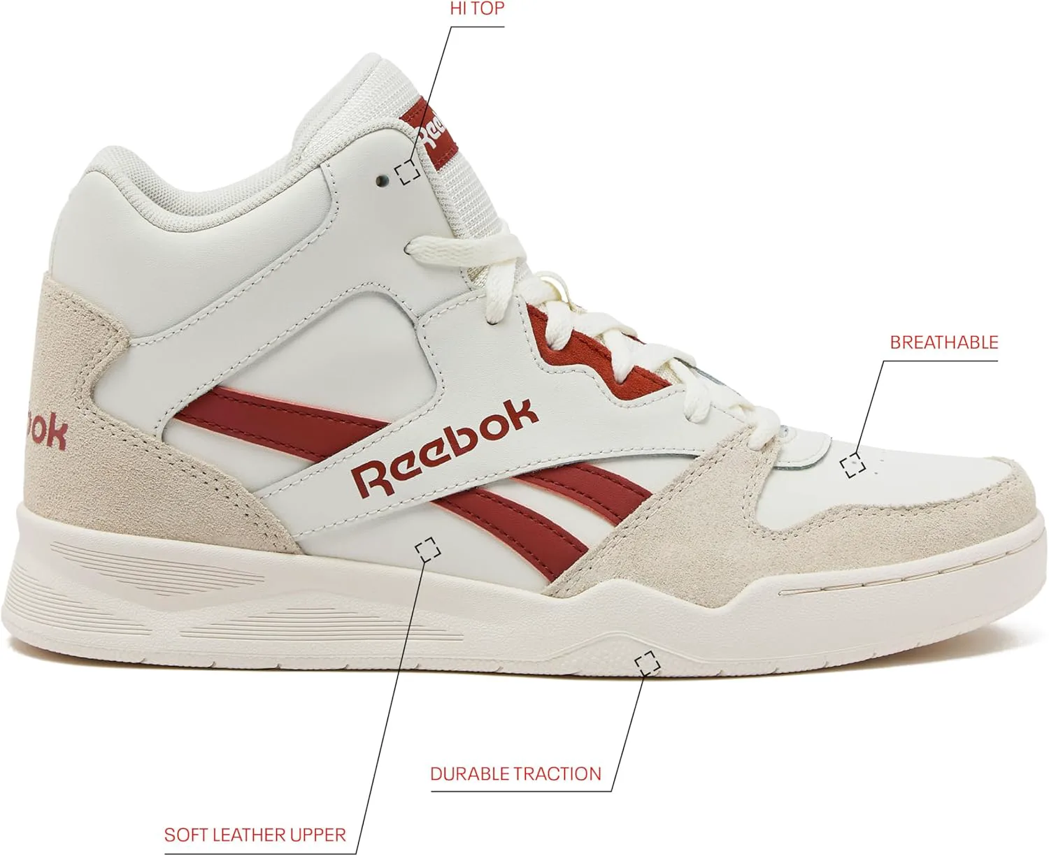 

Reebok Royal BB4500 HI2 высокие кеды, красный