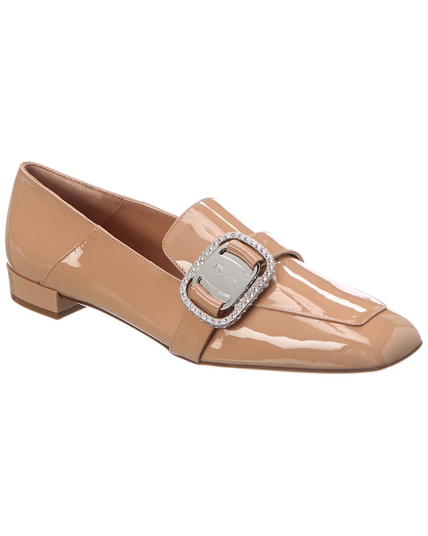 Феррагамо Vara лаковые лоферы Salvatore Ferragamo, бежевый