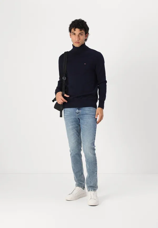 Джемпер Tommy Hilfiger Pima org ctn cashmere roll neck, цвет пустынное небо — фото 2