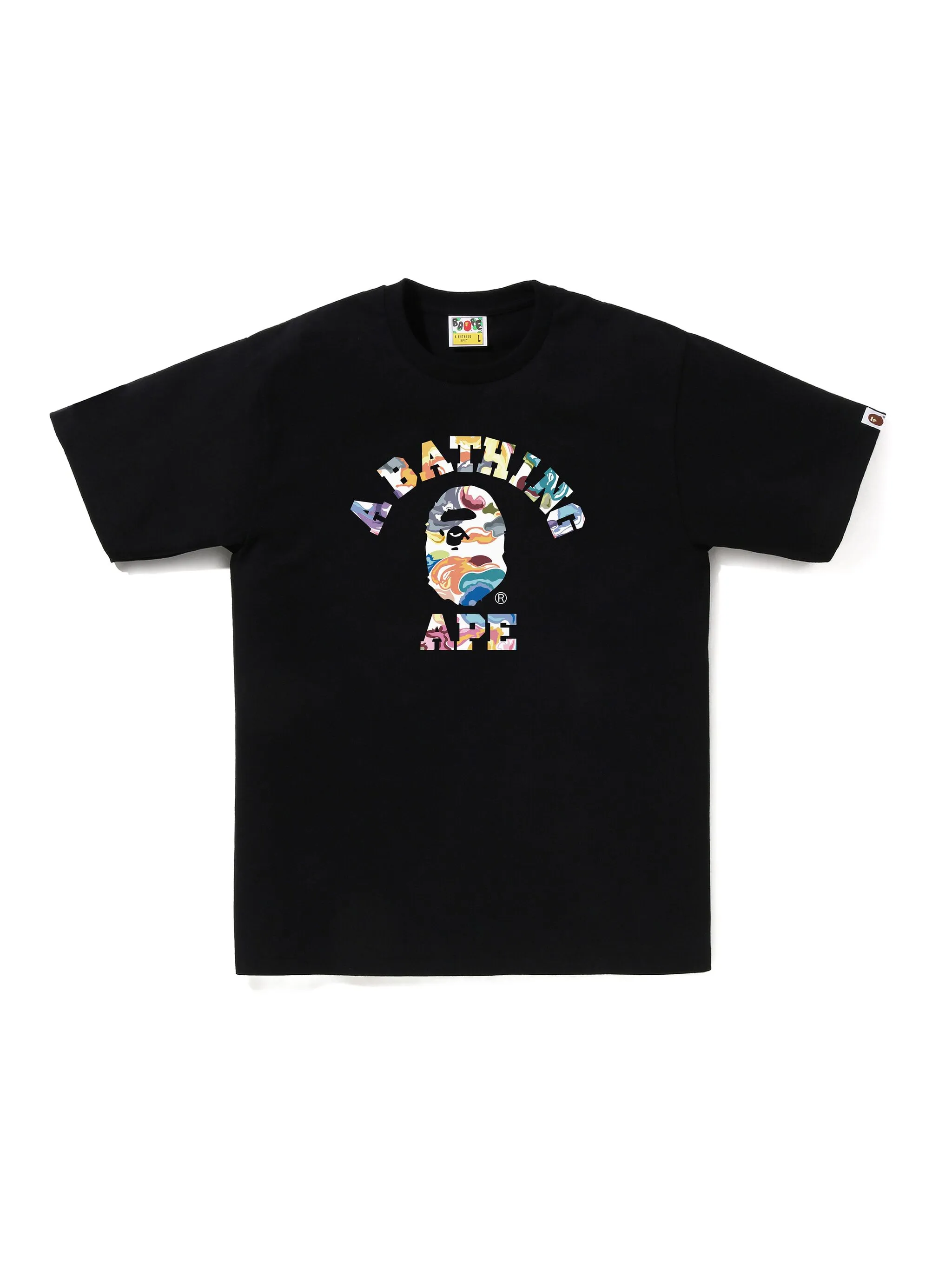 Футболка с графическим логотипом A Bathing Ape, черный — фото 2
