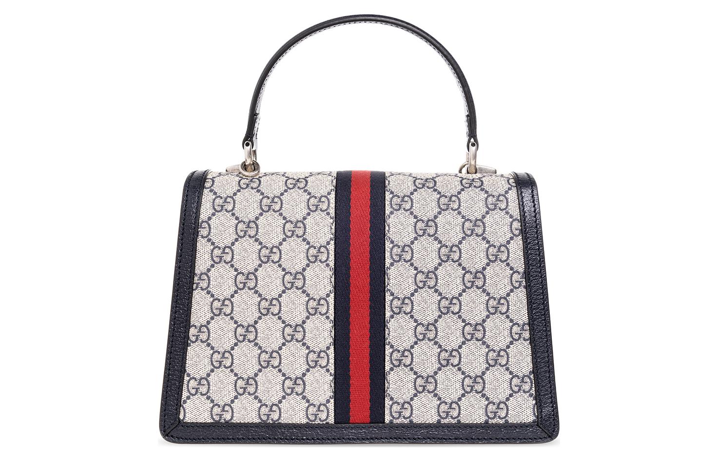 Сумка через плечо GUCCI Ophidia из холста и кожи — фото 3