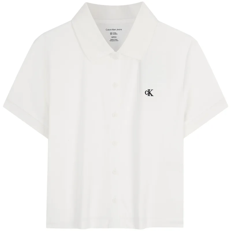 Женская поло Calvin Klein, YAF-Moon White