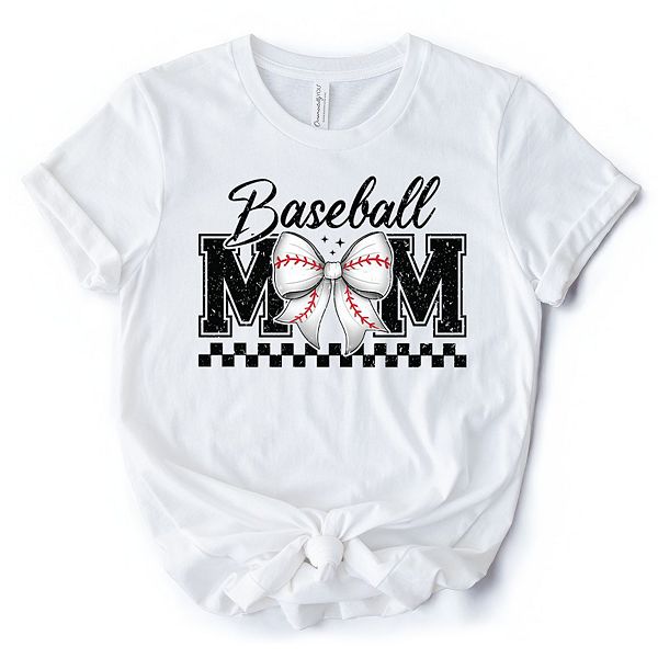 

Бейсбольная футболка с бантом в стиле ретро для мам Ornamentallyyou