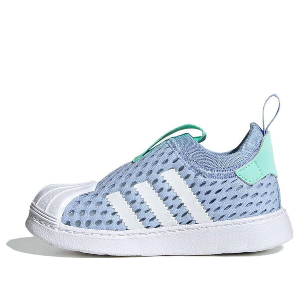 

Кроссовки оригинал суперстар 360 2.0 Adidas, голубой